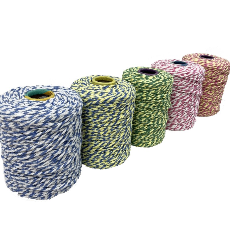 Filato per mop ritorto a 2 colori