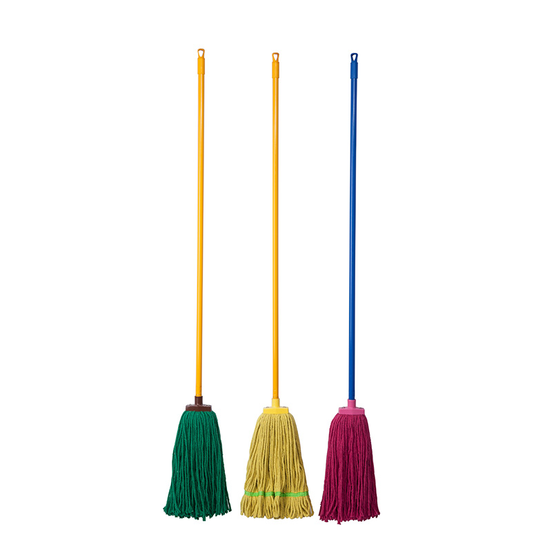 Testa del mocio con estremità ad anello a vite in cotone