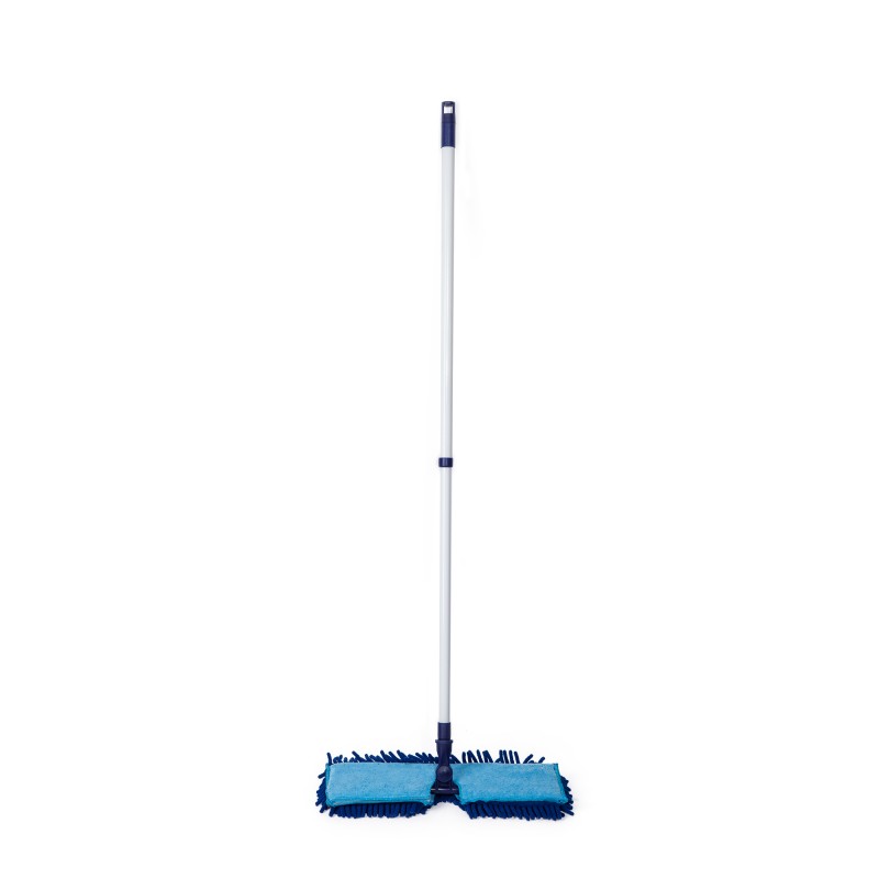 Mop in ciniglia in microfibra fronte-retro per uso a secco