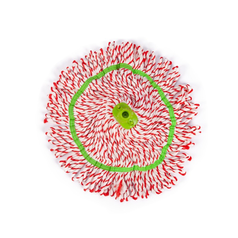 Testa per mop in filato twistato in microfibra