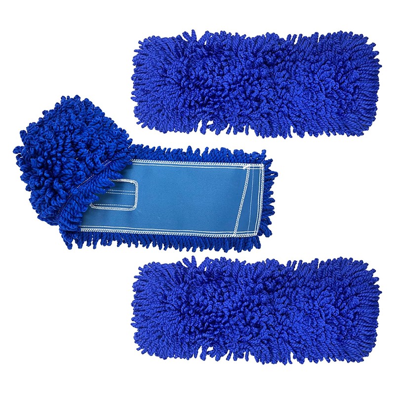 Ricarica per mocio con estremità ad anello in filato in microfibra